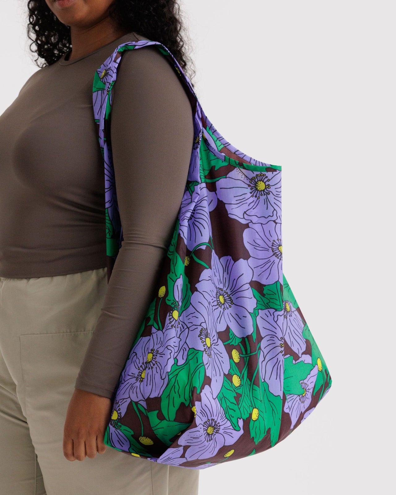 Big Baggu - Maroon Poppy