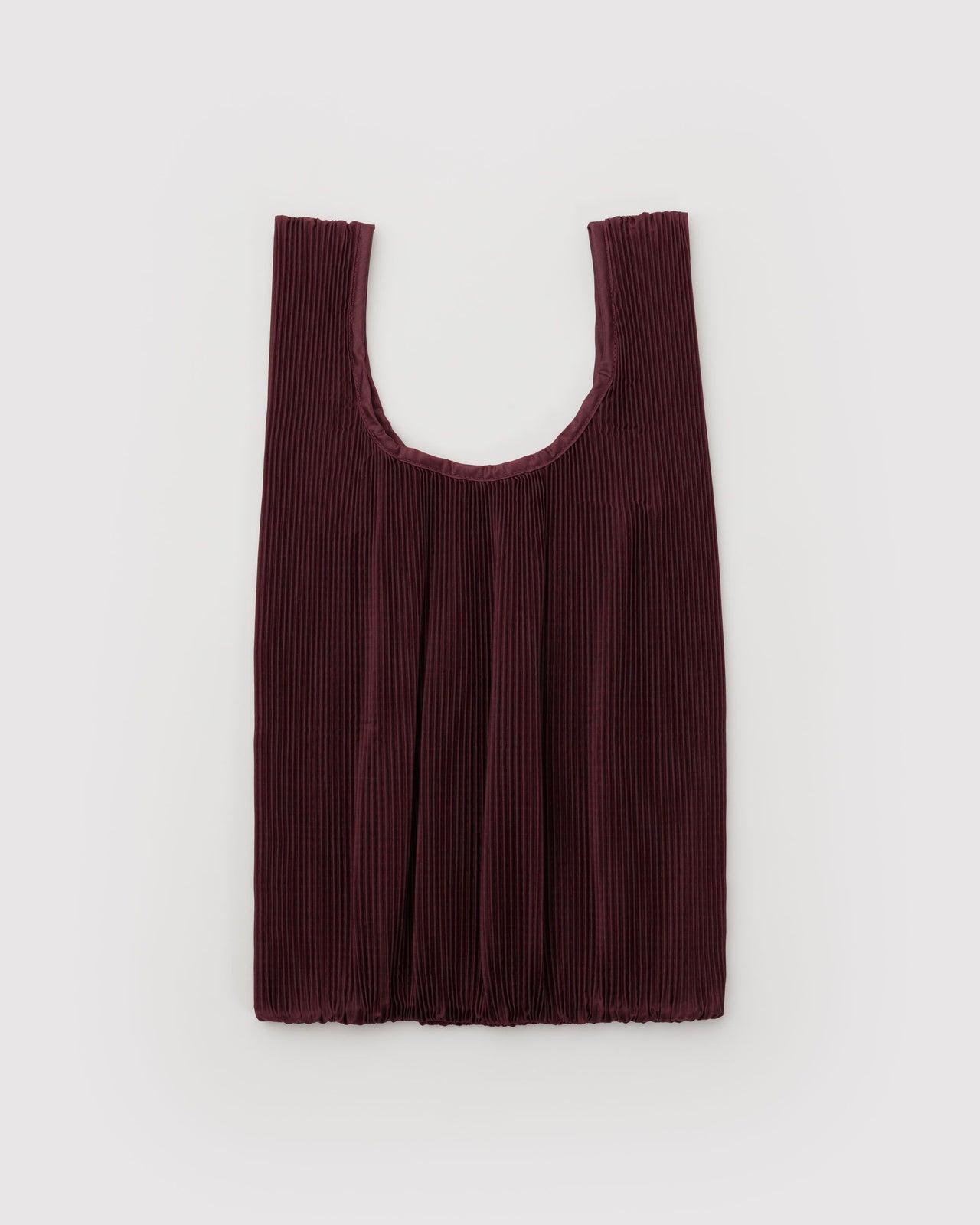 Pleated Baggu - Mahogany
