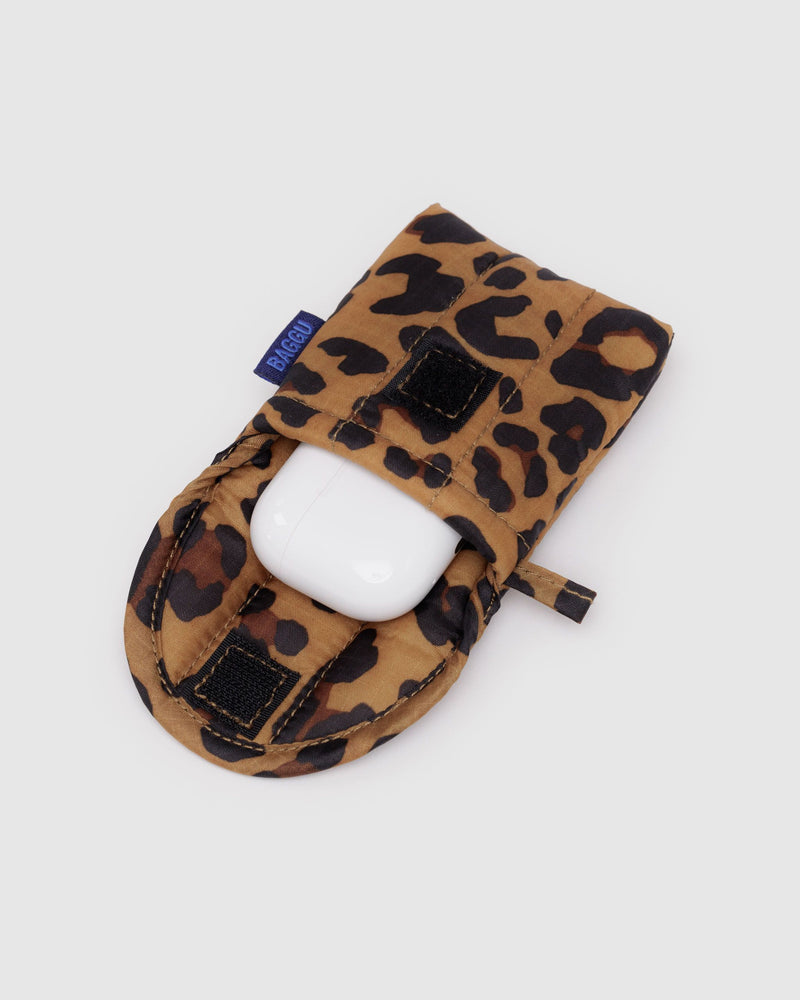 BAGGU.com Accessories Puffy Earbuds Case - Leopard