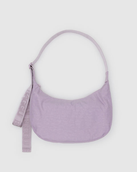 BAGGU Crossbody Bags Medium Nylon Crescent Bag - Dusty Pink