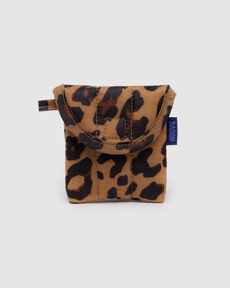 BAGGU Cases & Sleeves Puffy Earbuds Case - Leopard