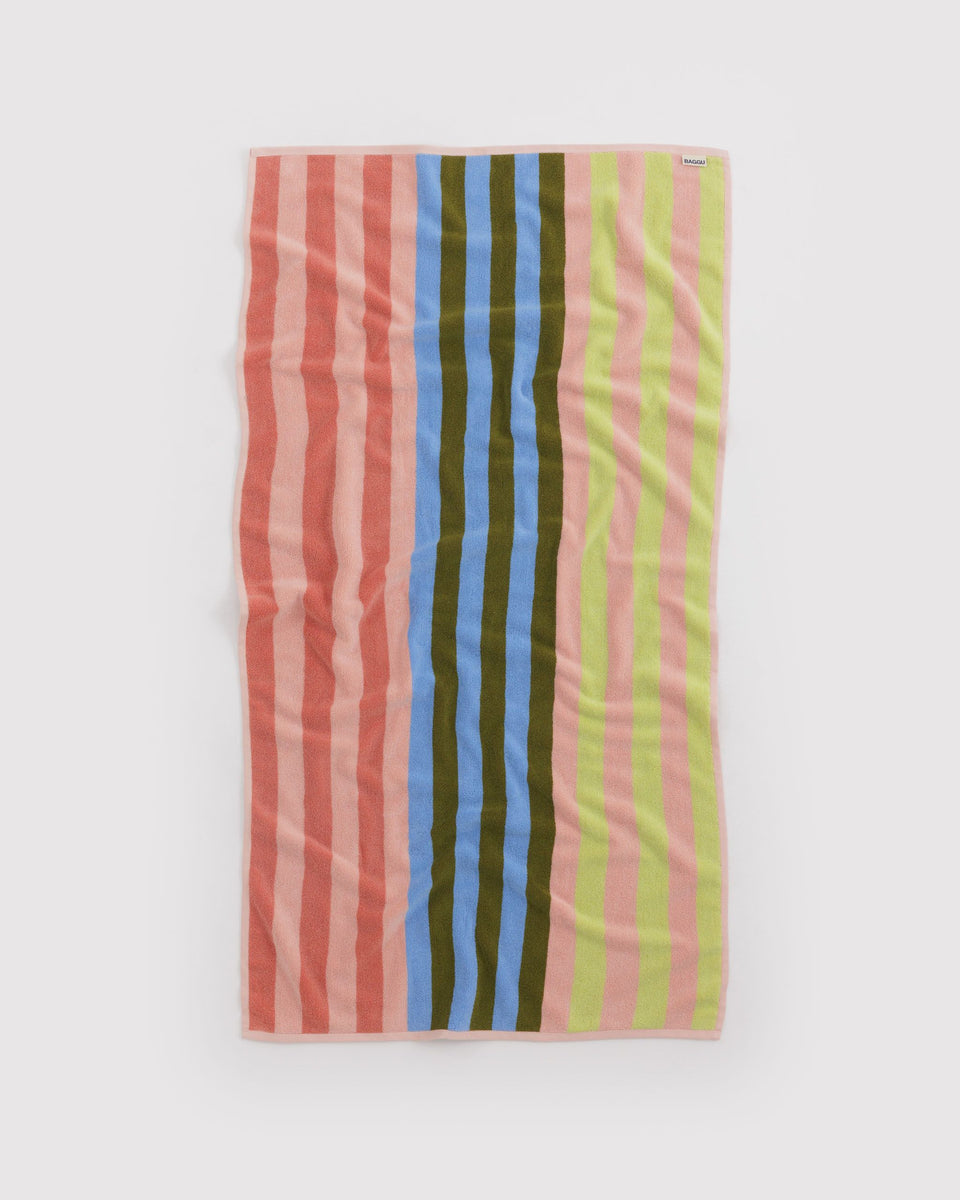 BAGGU Products Bath Towel - Sherbet Stripe