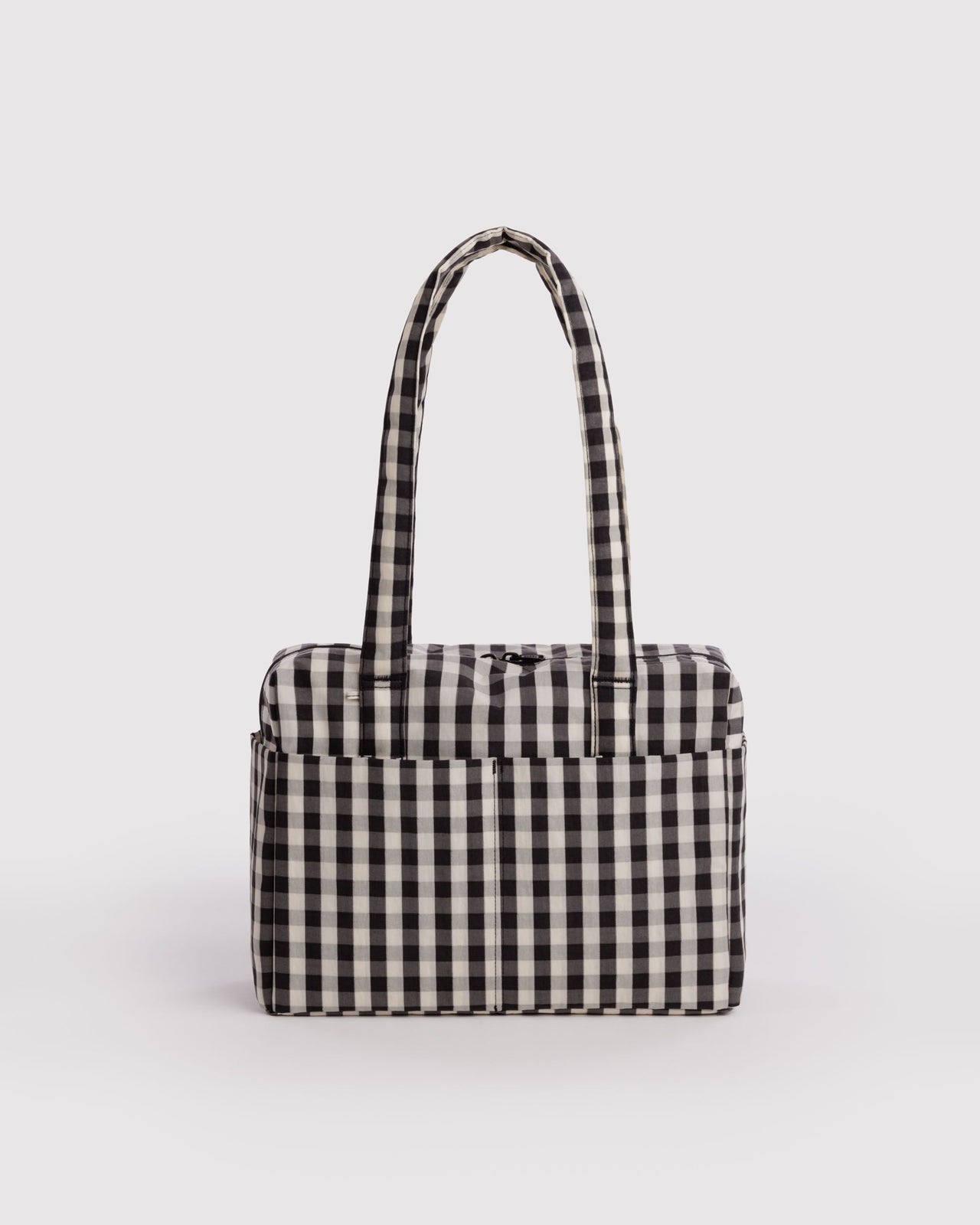 Everyday Cloud Bag - Black and Cream Gingham