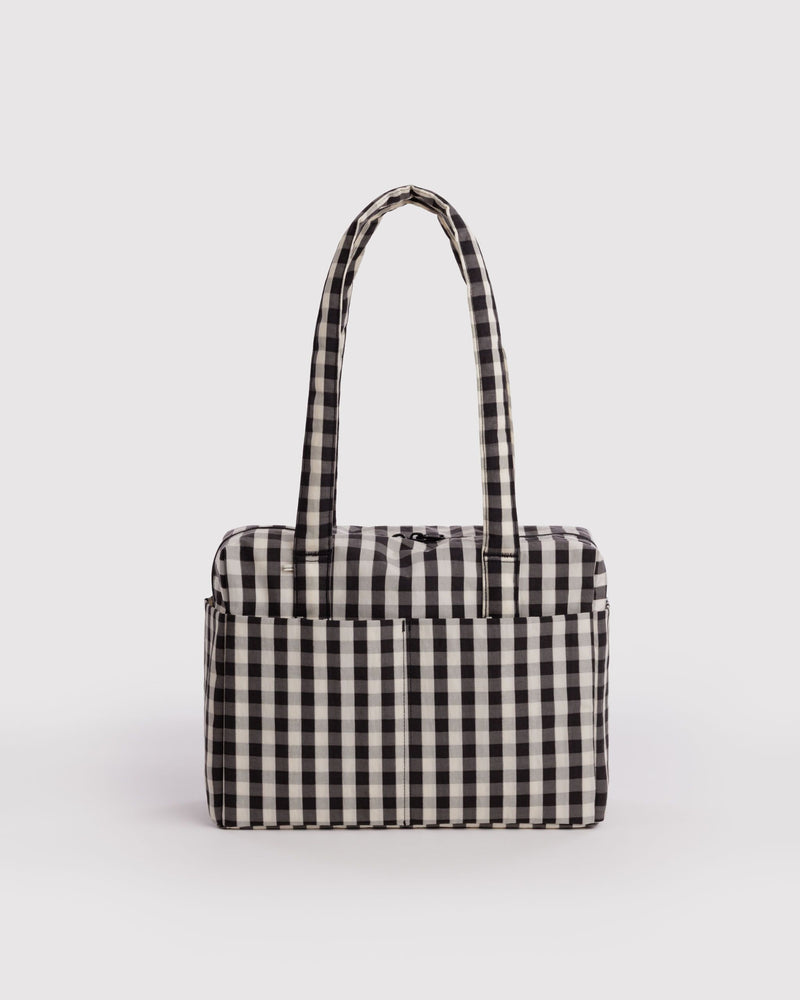 BAGGU  Everyday Cloud Bag - Black and Cream Gingham