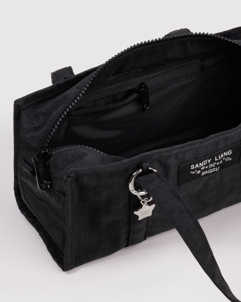 BAGGU  Mini Nylon Market Bag - Black