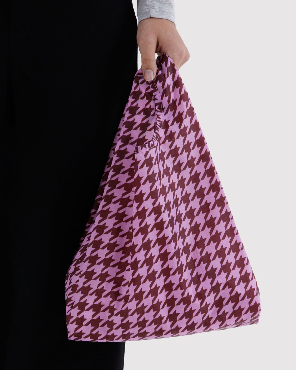 BAGGU Reusable Bags Baby Baggu - Pink Houndstooth