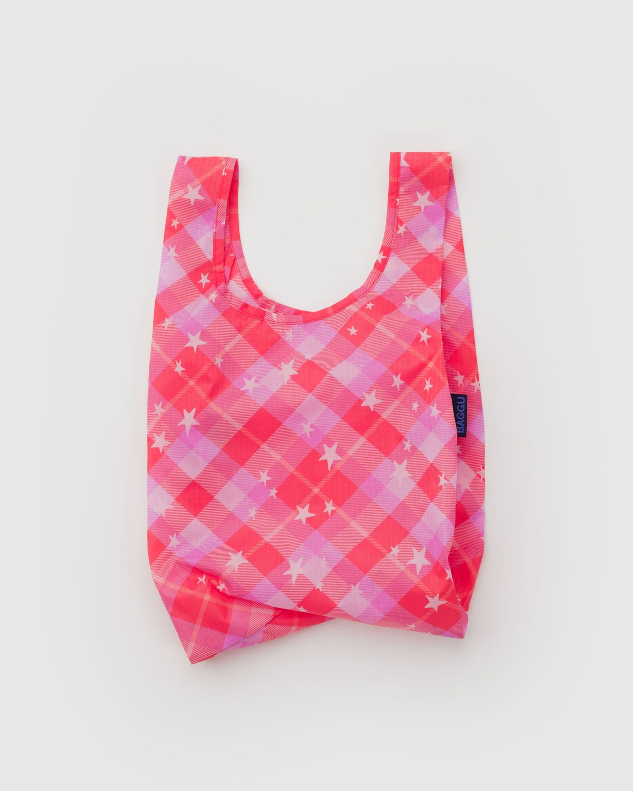Baby Baggu - Pink Star Plaid