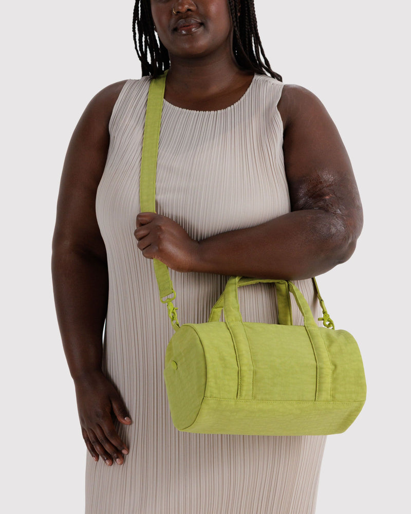 BAGGU  Nylon Duffle Bag - Chartreuse