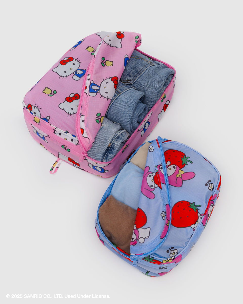 BAGGU Products Packing Cube Set - Hello Kitty and Friends Florals