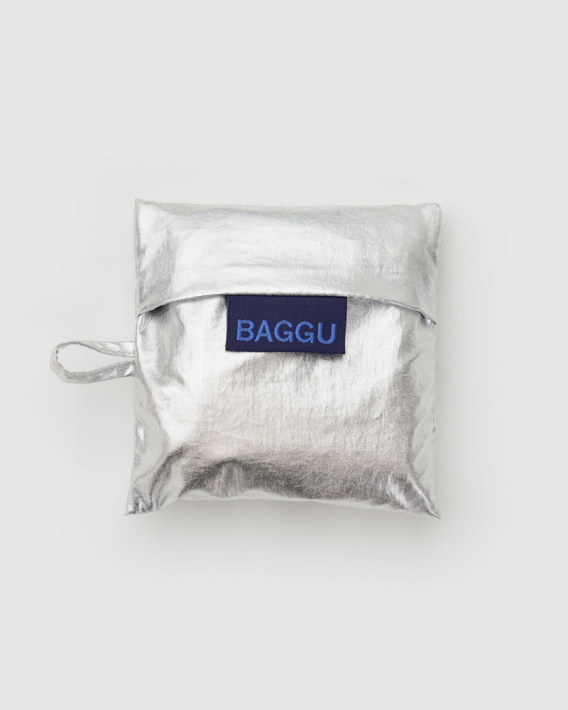 BAGGU Reusable Bags Baby Baggu - Chrome Metallic