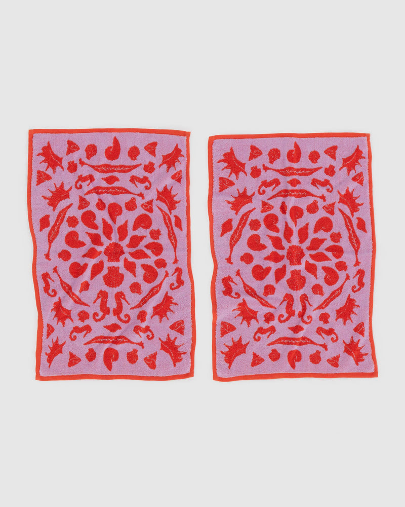 BAGGU  Hand Towel Set of 2 - Sea Shells