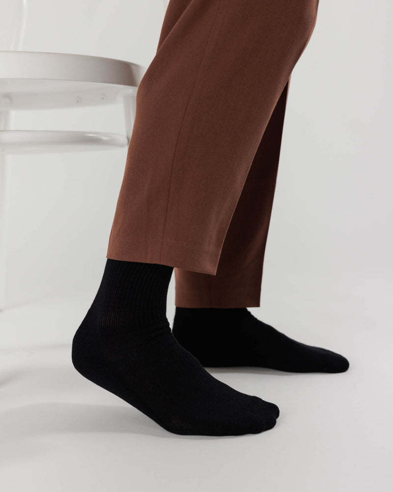 BAGGU  Ribbed Sock - Black
