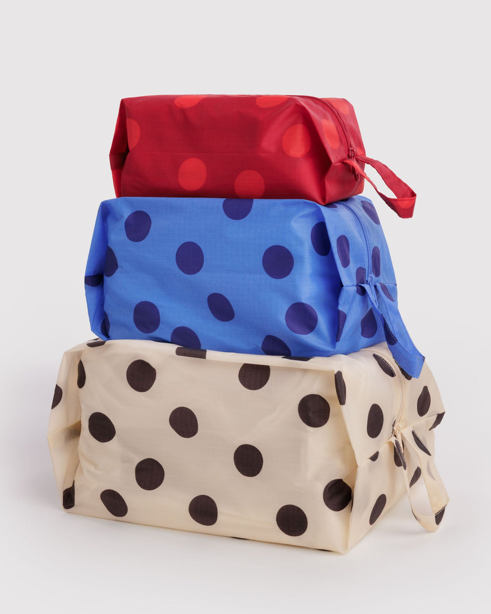 BAGGU 3D Zip Set 3D Zip Set - Polka Dot Mix