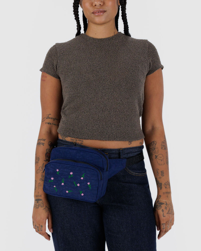 BAGGU New Arrivals Fanny Pack - Embroidered Wildflower