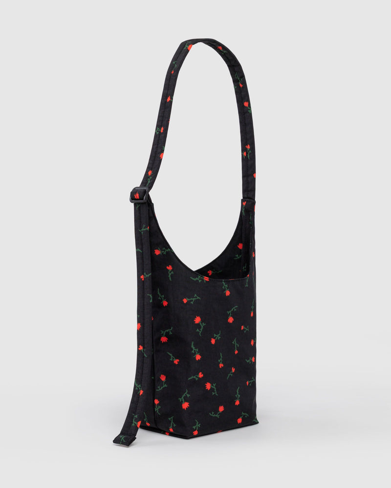 BAGGU Crossbody Bags Small Nylon Sling - Painted Wildflower
