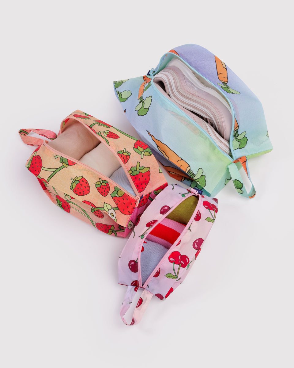 BAGGU Travel 3D Zip Set - Carrots & Berries