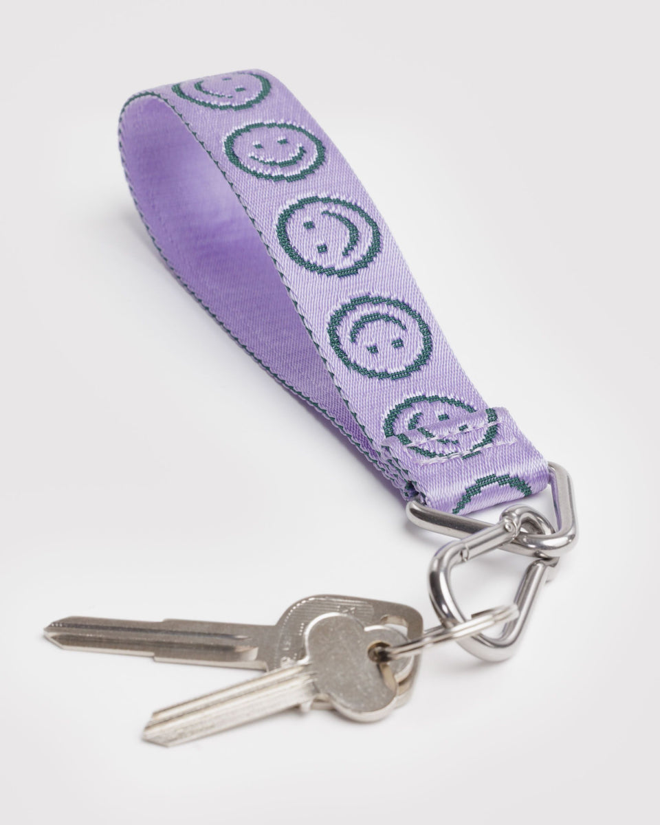 BAGGU.com Cases & Sleeves Logo Keychain - Lilac Happy