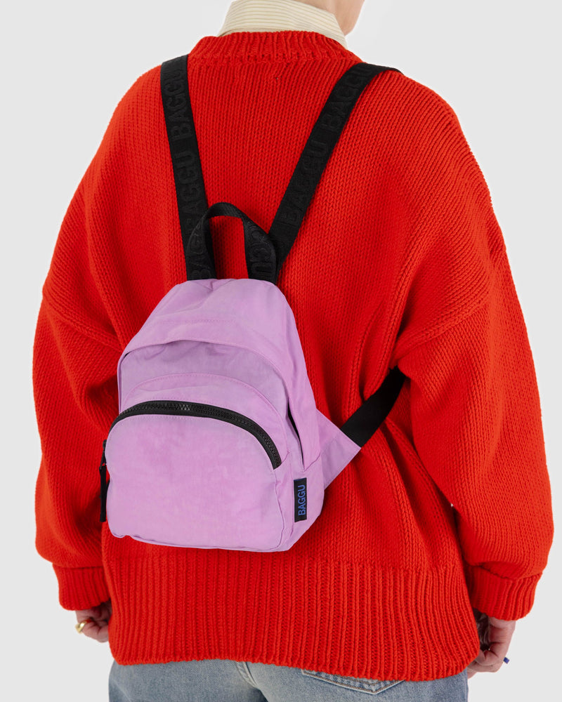 BAGGU  Mini Nylon Backpack - Peony