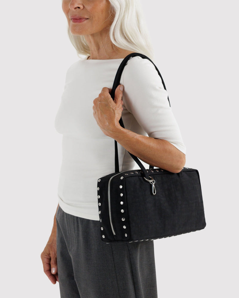 BAGGU  Nylon Bowler Bag - Studs