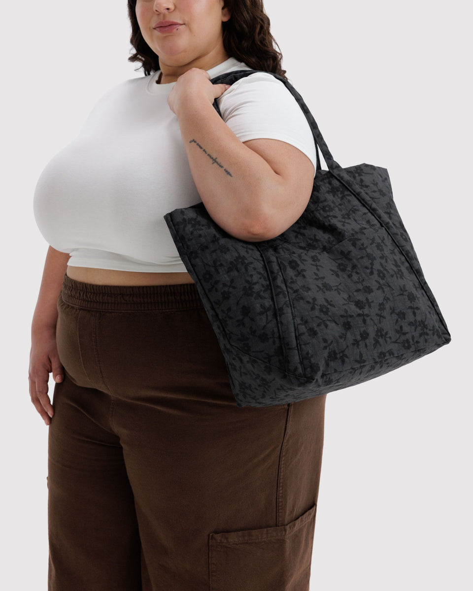 BAGGU Totes Cloud Bag - Charcoal Ditsy Floral