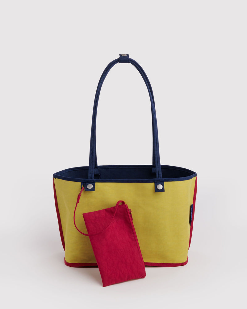 BAGGU  Medium Nylon Reversible Tote - Navy Mix