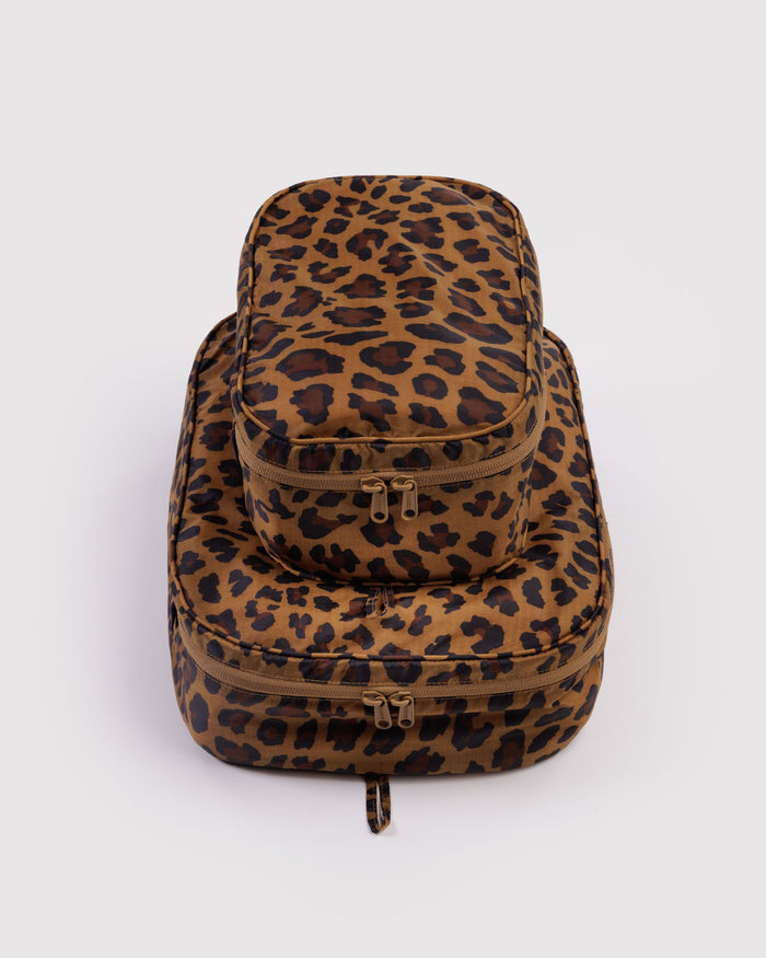 BAGGU Leopard Collection Packing Cube Set - Leopard