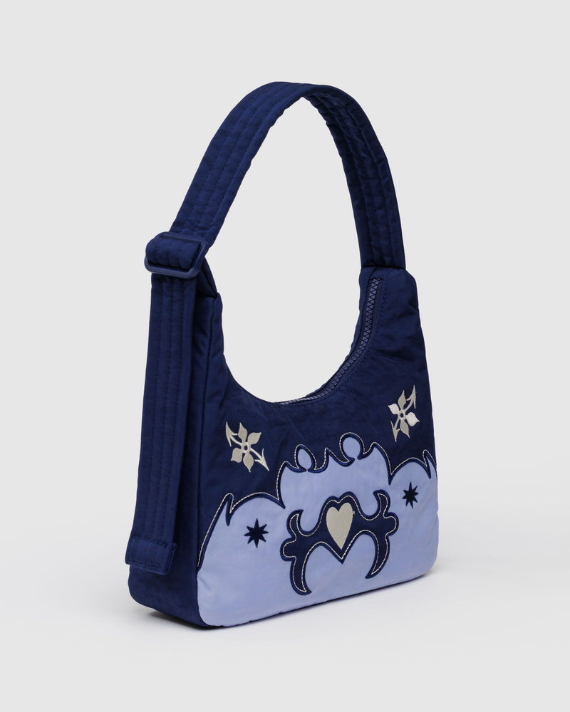 BAGGU  Mini Nylon Shoulder Bag - Western Appliqué