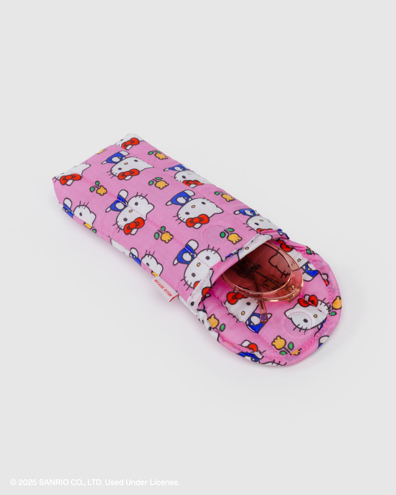 BAGGU Accessories Puffy Glasses Sleeve - Hello Kitty Pink