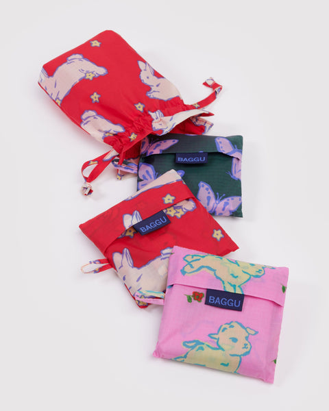 BAGGU Reusable Bags Standard Baggu Set of 3 - Spring Animals