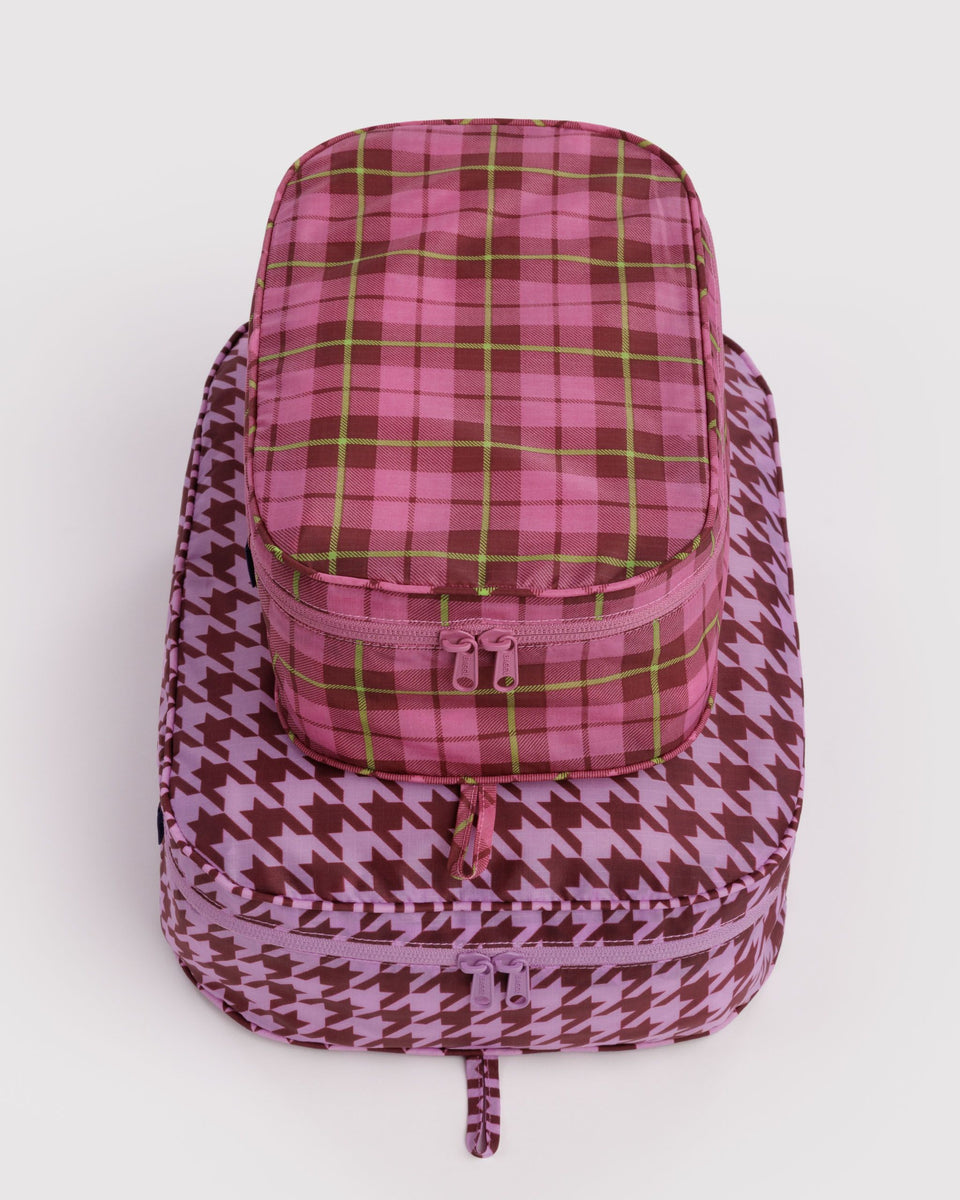 BAGGU New Arrivals Packing Cube Set - Check Mix