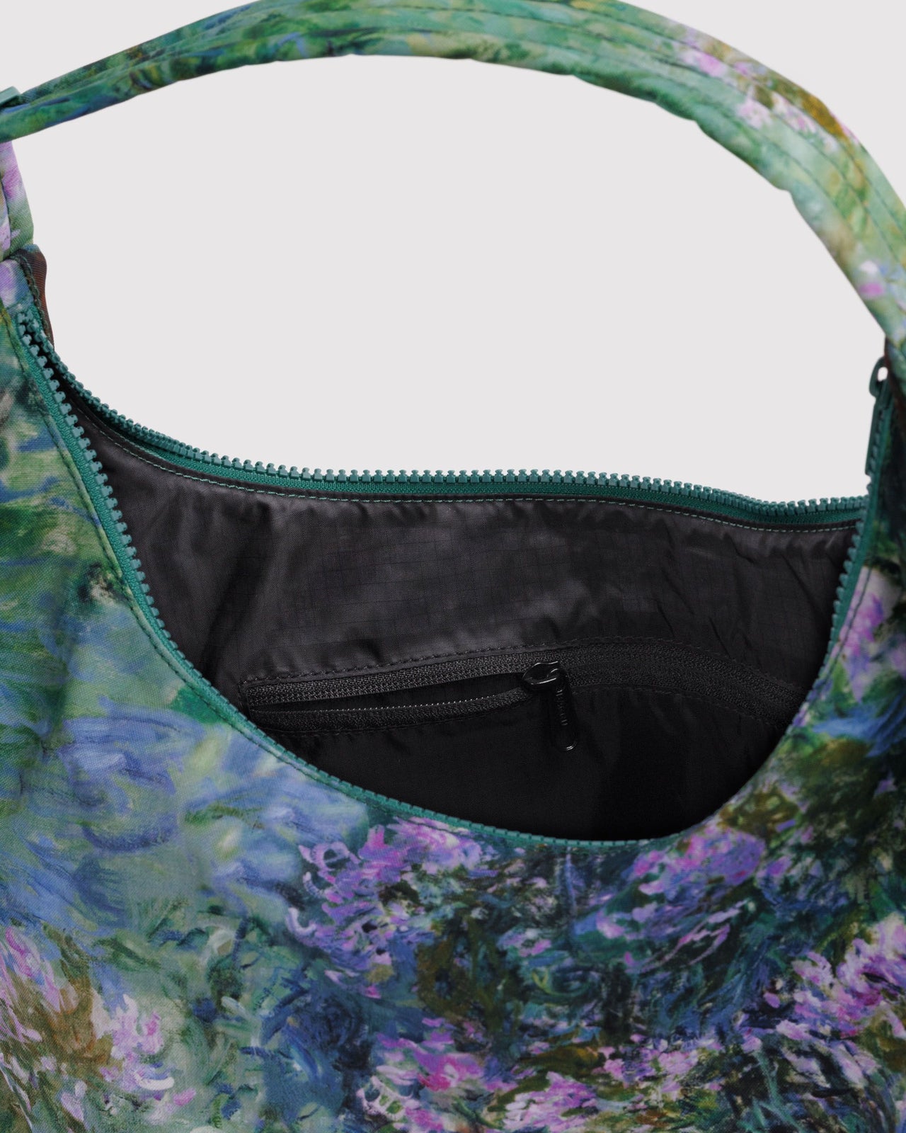 Nylon Shoulder Bag - Agapanthus Claude Monet