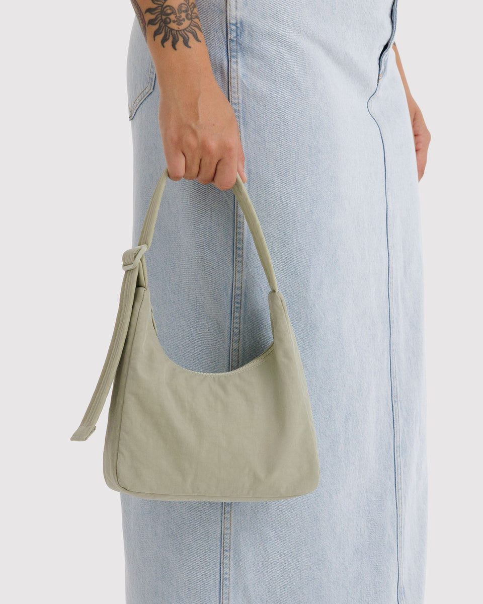 BAGGU Products Mini Nylon Shoulder Bag - Celadon