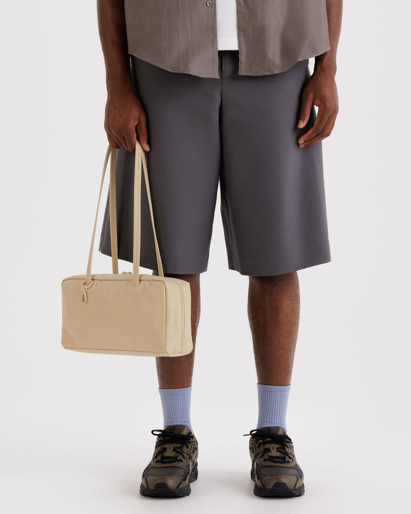 BAGGU  Nylon Bowler Bag - Custard