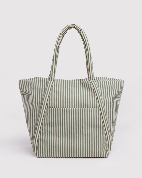 BAGGU Totes Cloud Bag - Sage Stripe