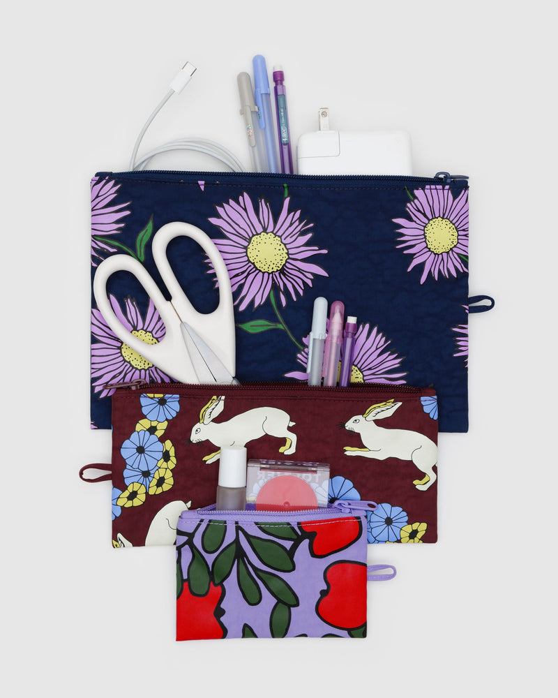 BAGGU.com Organization Flat Pouch Set - Night Orchard