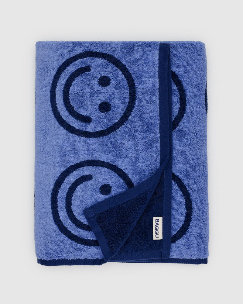 BAGGU  Bath Towel - Happy Blue