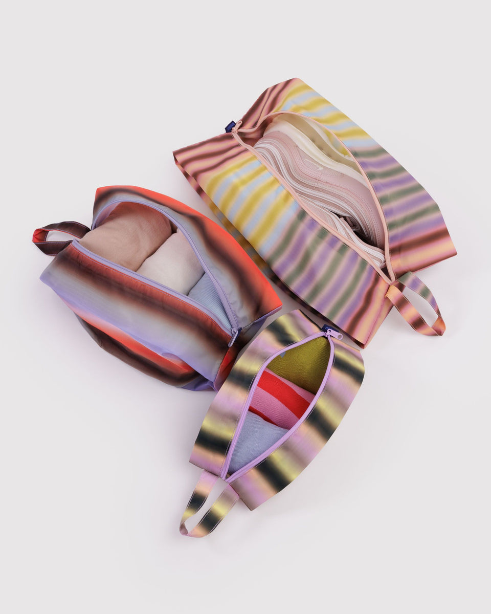 BAGGU Travel 3D Zip Set - Gradient Stripes