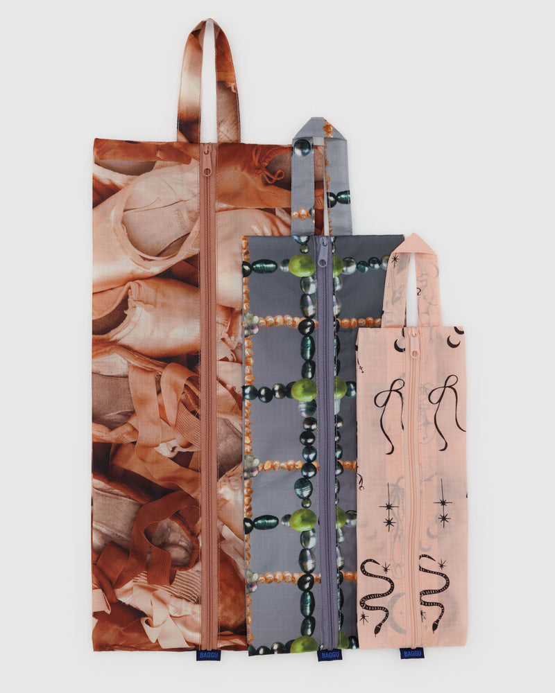 BAGGU Travel 3D Zip Set - Ballet Icons