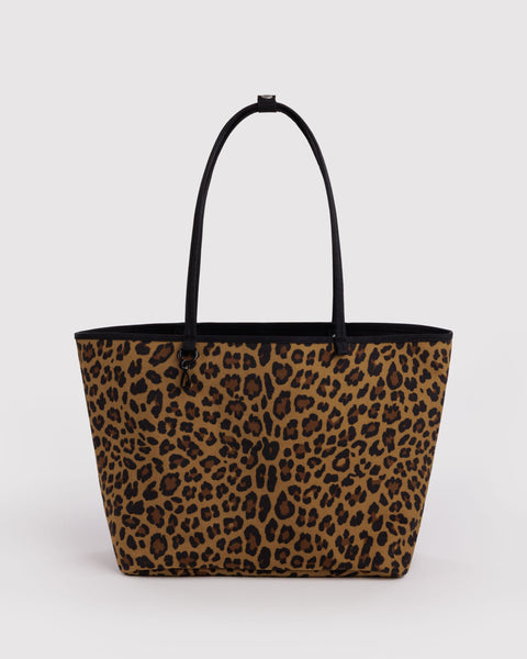 BAGGU Leopard Collection Large Nylon Reversible Tote - Leopard Mix