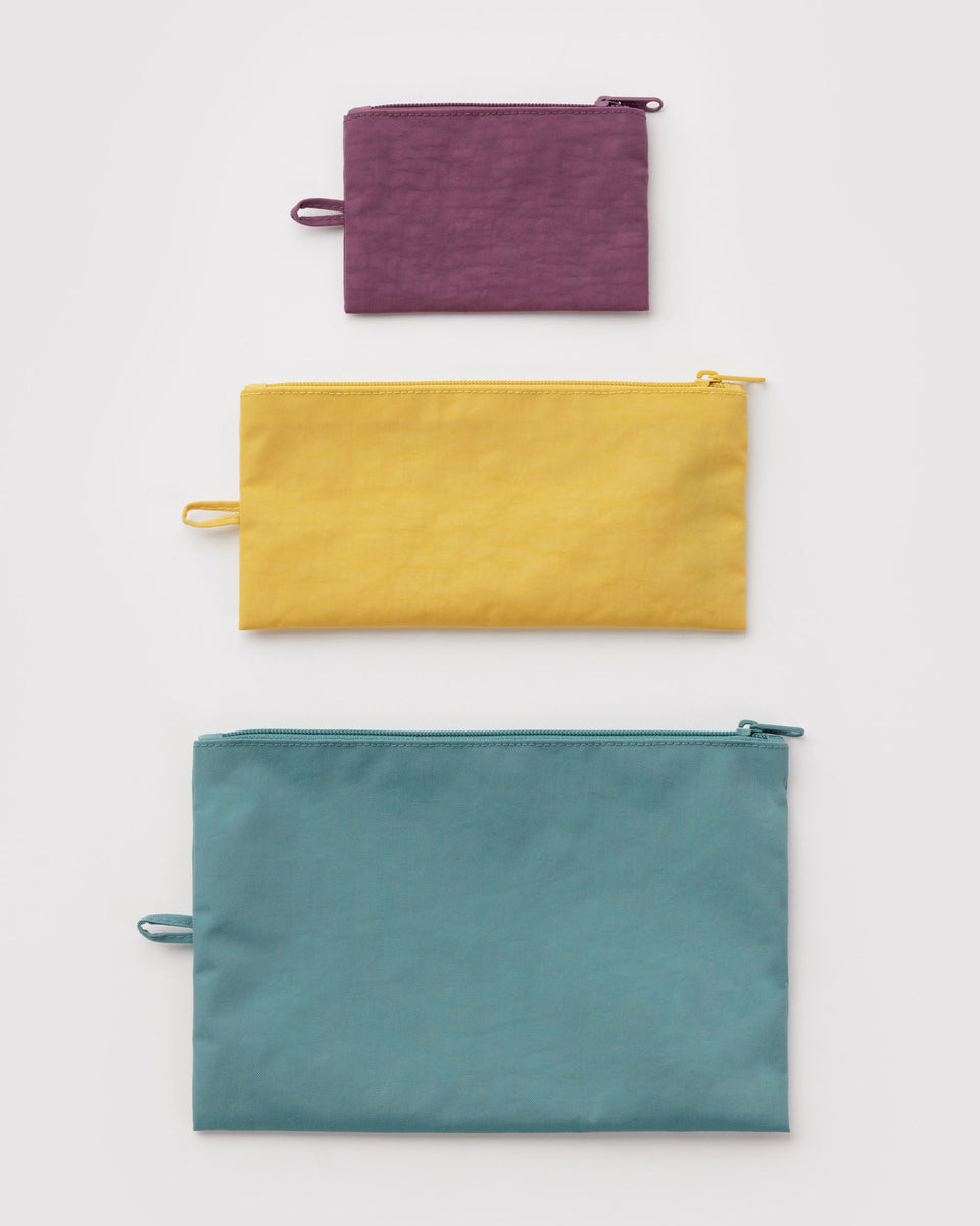 BAGGU Flat Pouch Set Flat Pouch Set - Jewel Mix