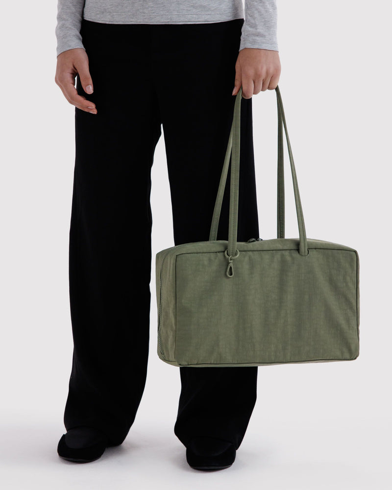 BAGGU  Medium Nylon Bowler Bag - Caper