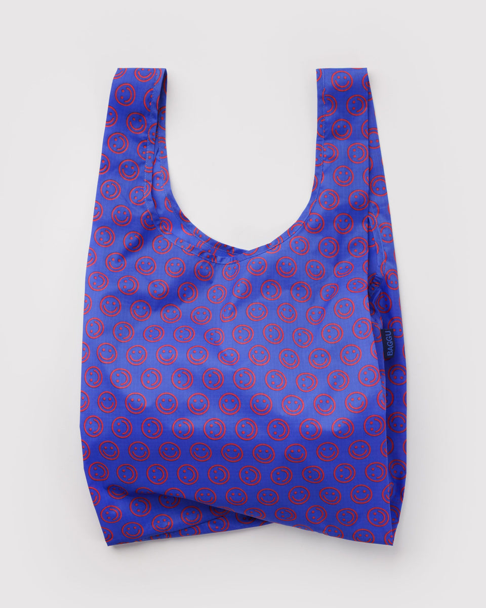 BAGGU Standard Standard Baggu - Mini Cobalt Happy