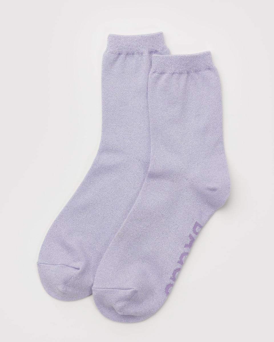 BAGGU Products Crew Sock - Lilac Metallic