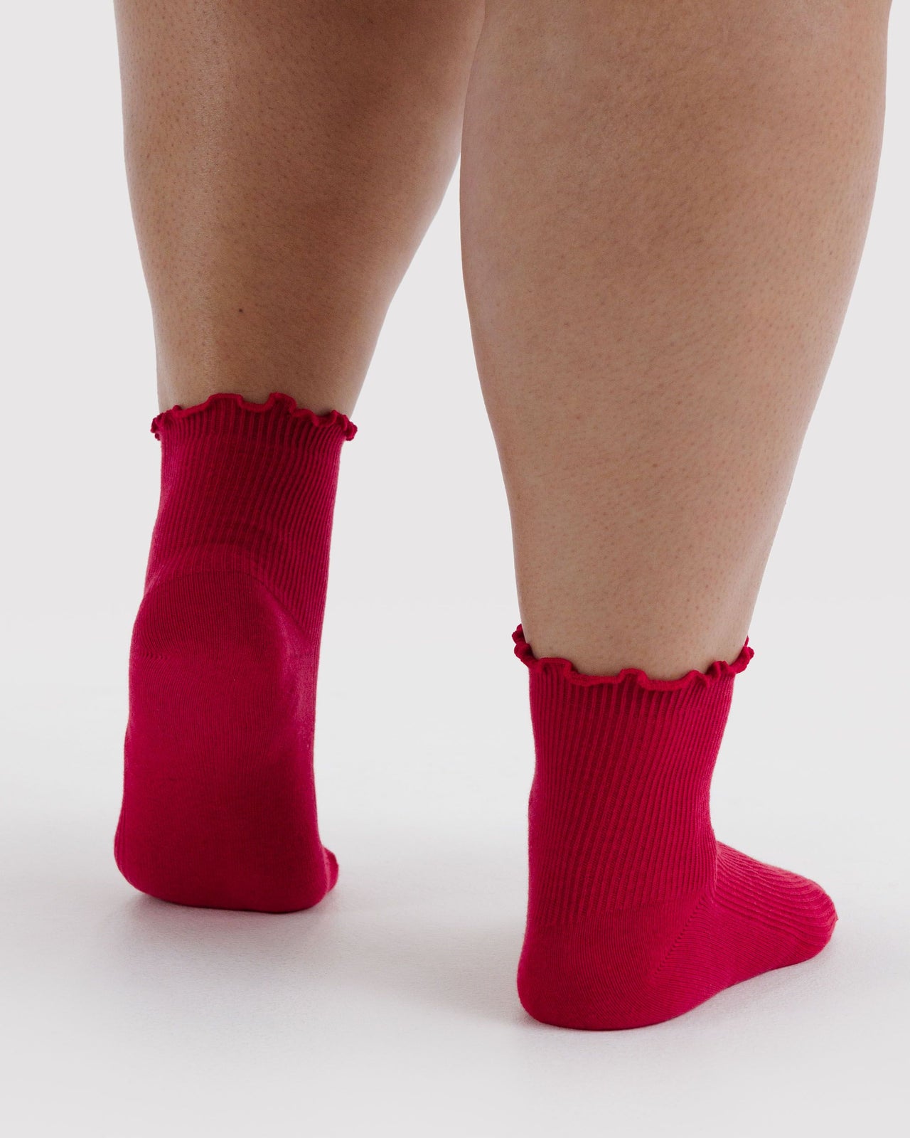 Lettuce Edge Sock Set of 2 - Wild Plum & Cherry