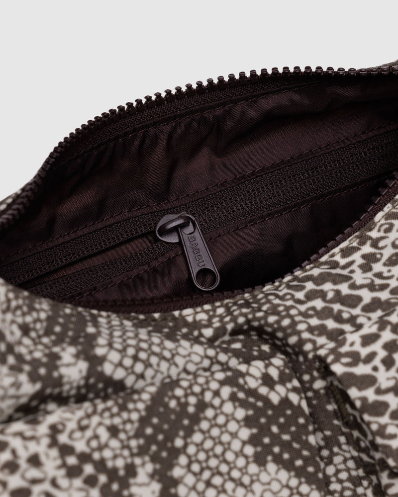 BAGGU  Cargo Shoulder Bag - Snakeskin