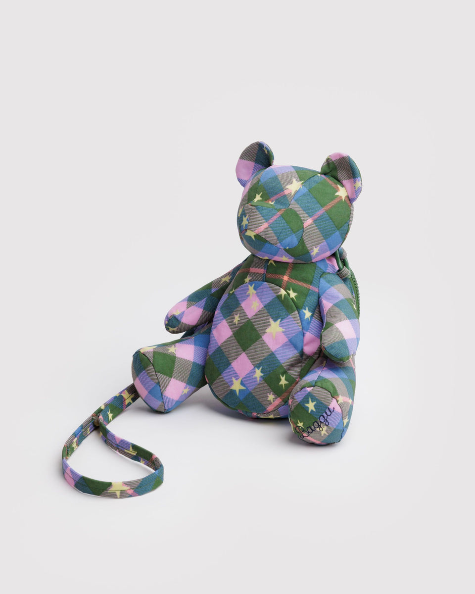 BAGGU Products Bear Bag - Green Star Plaid
