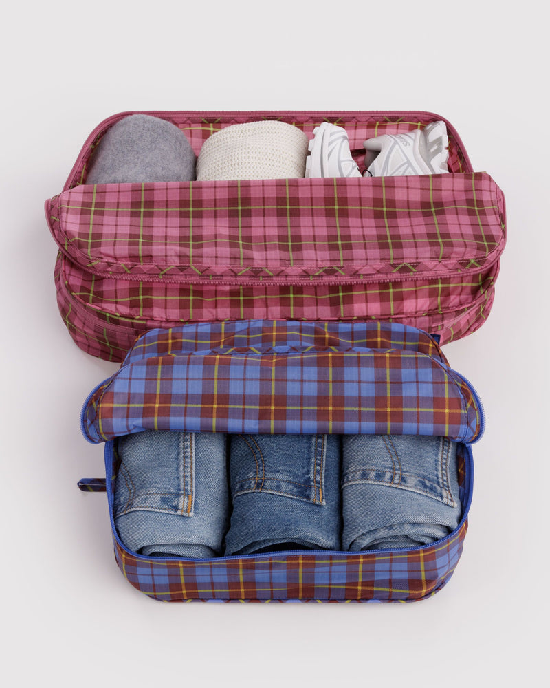 BAGGU  Large Packing Cube Set - Check Mix