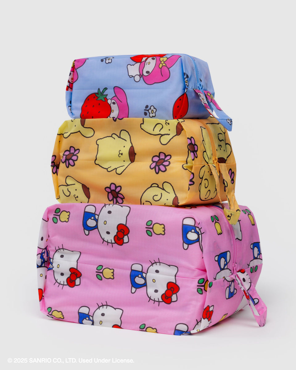 BAGGU Products 3D Zip Set - Hello Kitty and Friends Florals