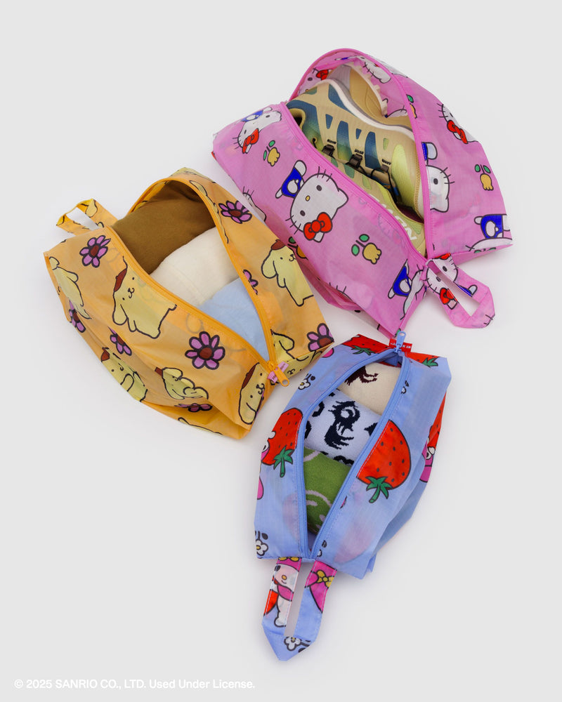 BAGGU.com Travel 3D Zip Set - Hello Kitty and Friends Florals