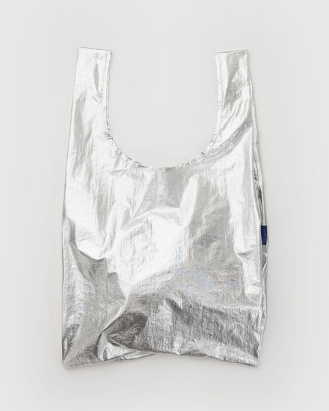 BAGGU Reusable Bags Standard Baggu - Chrome Metallic